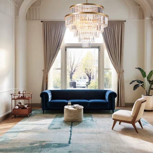 Crystal Elegance Vintage Brass Living Room Chandelier - Image 24