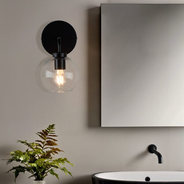 Blown Glass Steel Frame Single Sconce Collection - Image 23