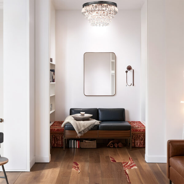 Raindrop Elegance Crystal Flush Mount - Image 9
