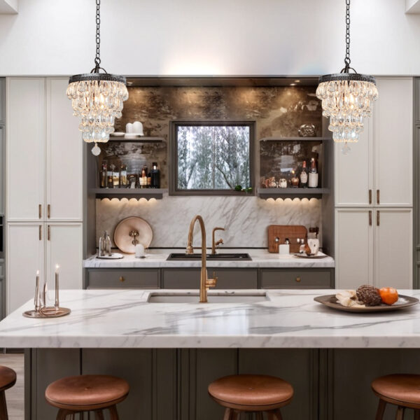 Vintage Crystal Raindrop Elegance Chandelier - Image 49