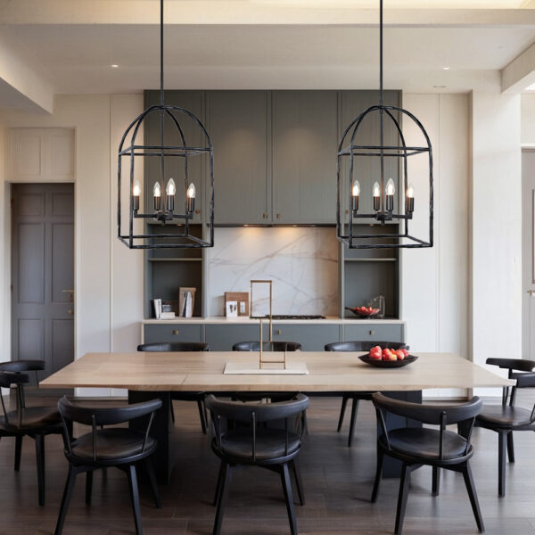 Modern Industrial Forged-Iron Pendant Light - Image 9