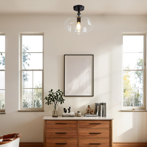 Vintage Appeal Glass Flush Mount - Image 10