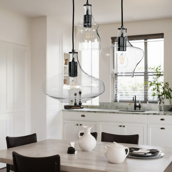 Adjustable Glass Shade Pendant Light - Image 9