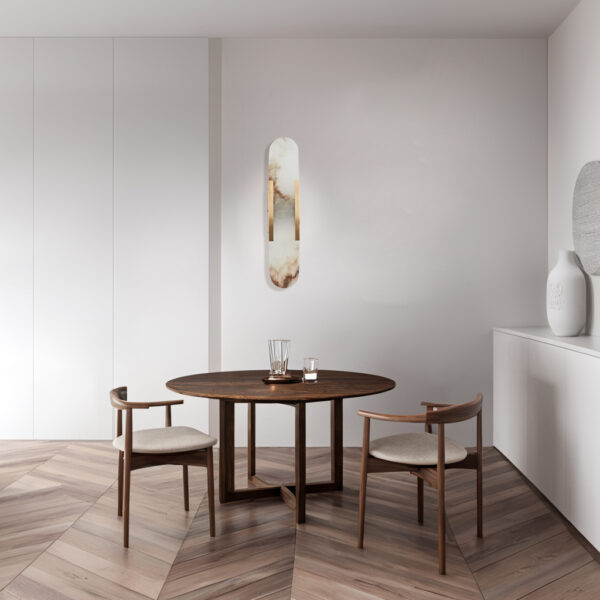 Alabaster Elegance Backplate Sconce - Image 9