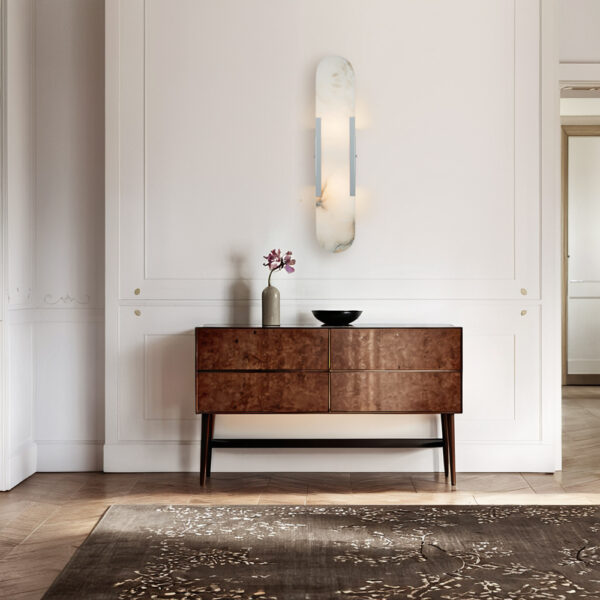 Alabaster Elegance Backplate Sconce - Image 21