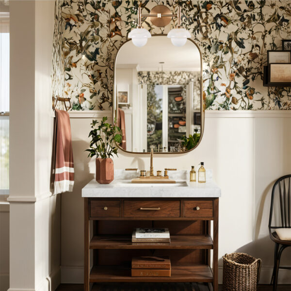 Brass Wall Sconce with Opal Glass Shade and Hand-Carved Alabaster - Image 10