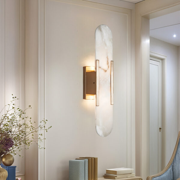 Alabaster Tile Wall Sconce - Image 8