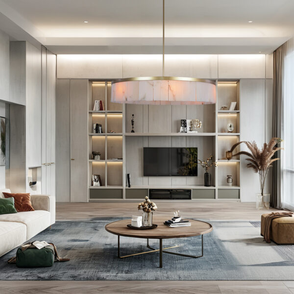 Modern Alabaster Rustic Chandelier - Image 29
