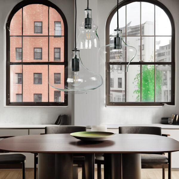 Adjustable Glass Shade Pendant Light - Image 13