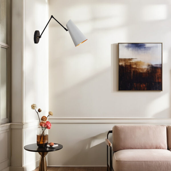 Elegant Articulating Mid-Century Modern Metal Sconce - Image 68