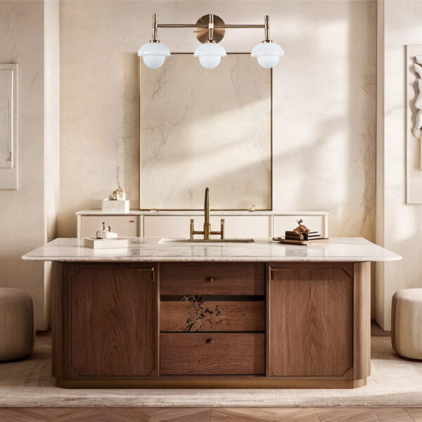 Opulent Glow Hand-Carved Alabaster Bathroom Sconce - Image 11