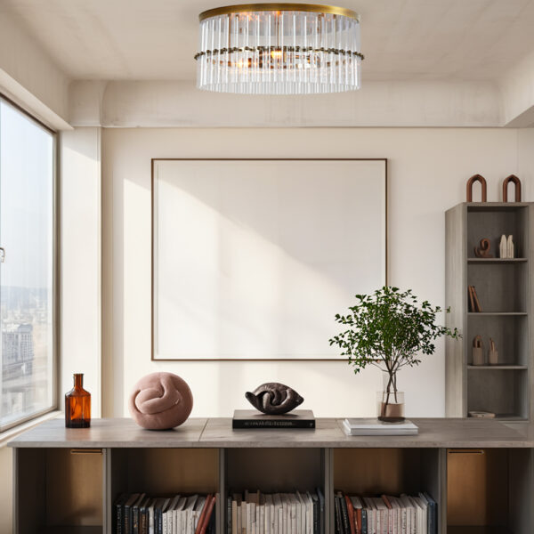 Luxury Crystal Tile Flush Mount - Image 11