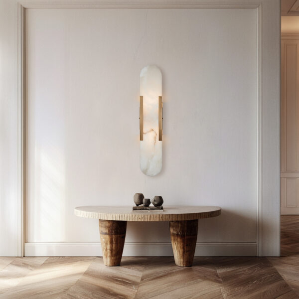 Alabaster Tile Wall Sconce - Image 9