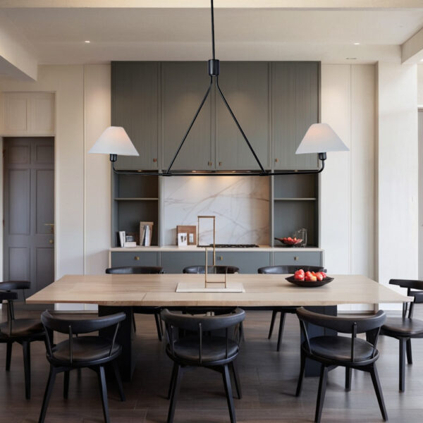 Minimalist Elegance Architectural 2-Light Tapered Pendant - Image 15