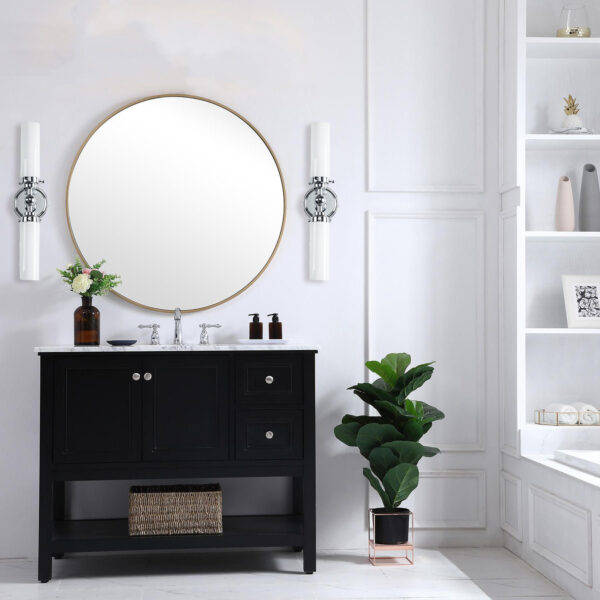Milk Glass Double Tube Sconce Vanity Light - Image 41