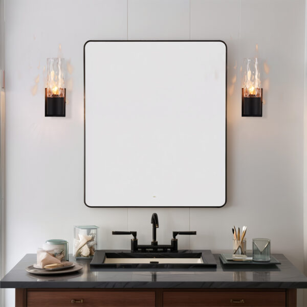 Transparent Glass Cylinder Wall Lamp with Handcrafted Design - Image 12