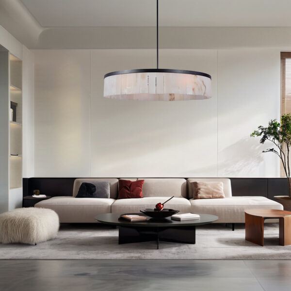 Modern Alabaster Rustic Chandelier - Image 13