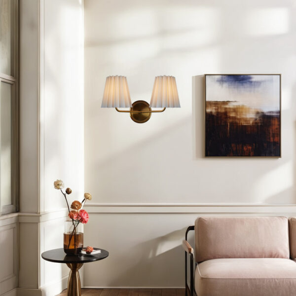 Modern Brass Double Sconce for Transitional Decor - Image 16