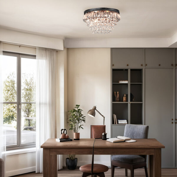 Raindrop Elegance Crystal Flush Mount - Image 12