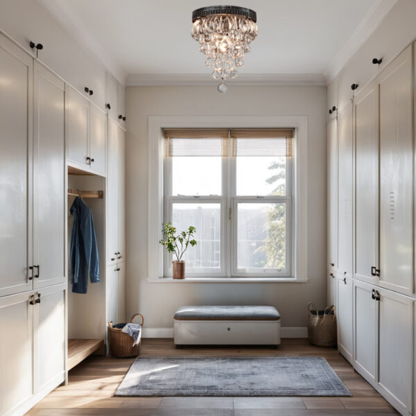 Raindrop Elegance Crystal Flush Mount - Image 24