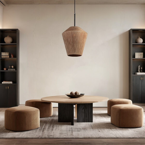 Boho-Chic Jute Ambience Pendant Light - Image 15
