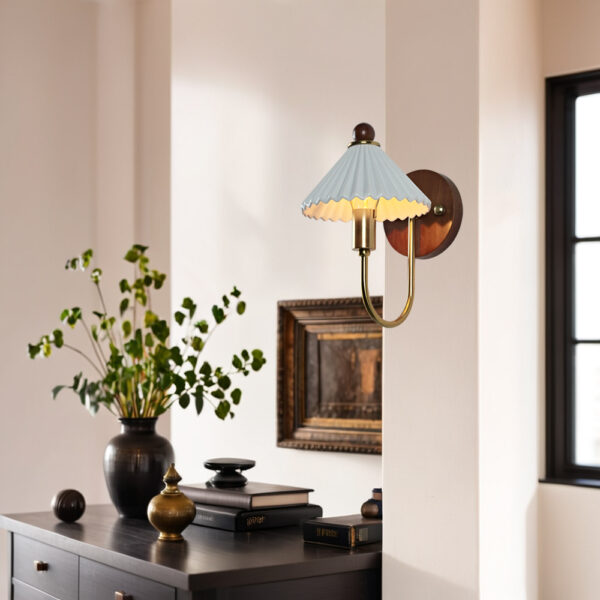 Prairie Style Ceramic Finish Sconce - Image 6
