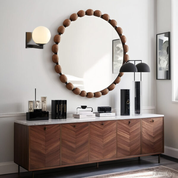 Globe Shade Matte Finish with Brass Accents Single Light Sconce - Image 14