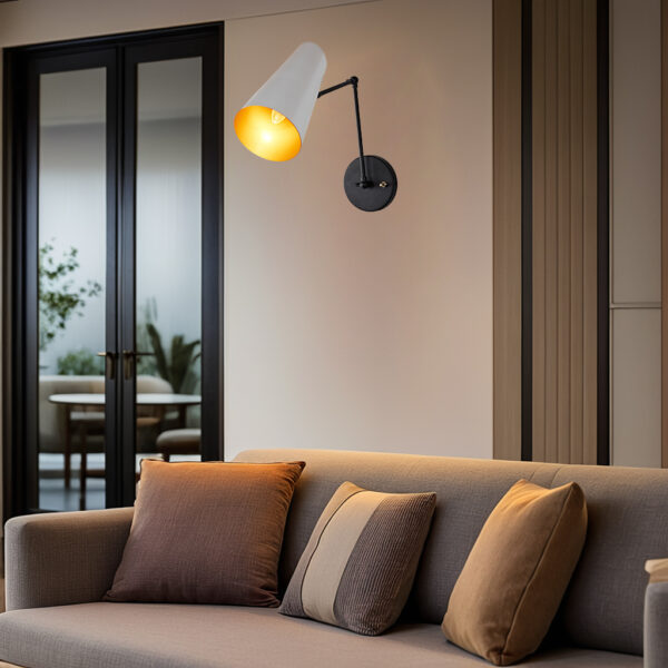 Elegant Articulating Mid-Century Modern Metal Sconce - Image 71