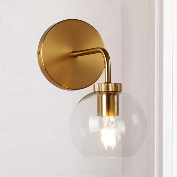 Blown Glass Steel Frame Single Sconce Collection - Image 42
