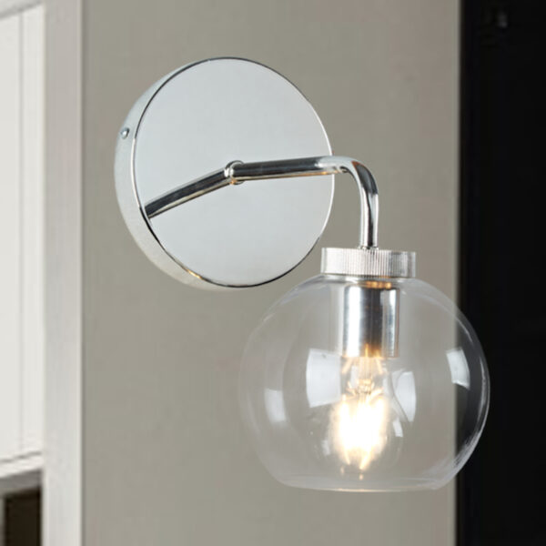 Blown Glass Steel Frame Single Sconce Collection - Image 68