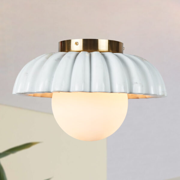 Luxury Marble Radiance Flush Mount