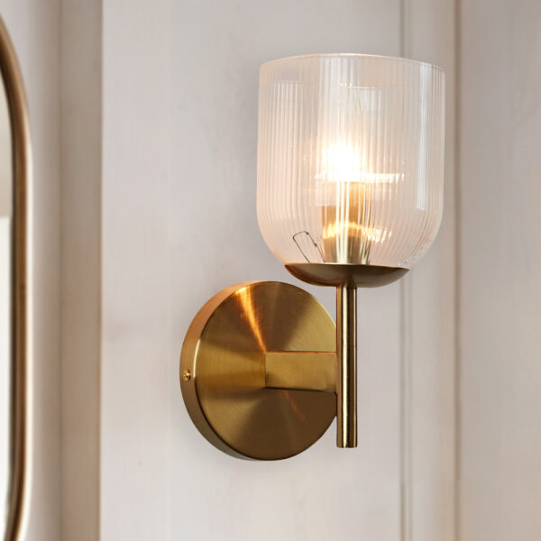Antique Bronze Bell-Shaped Wall Sconce - Image 3