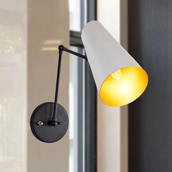 Elegant Articulating Mid-Century Modern Metal Sconce - Image 56