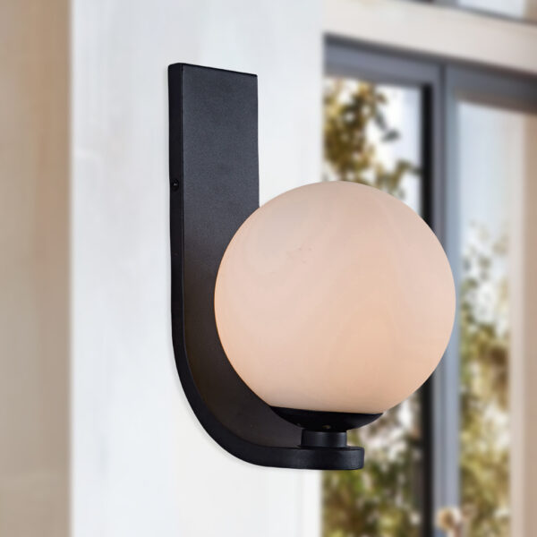 Modern Art Deco Globe Sconce - Image 3
