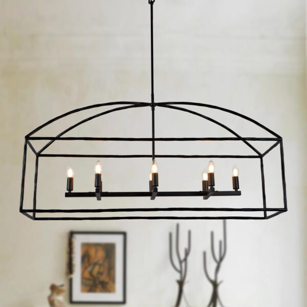 Fallon Forged Iron Linear Chandelier