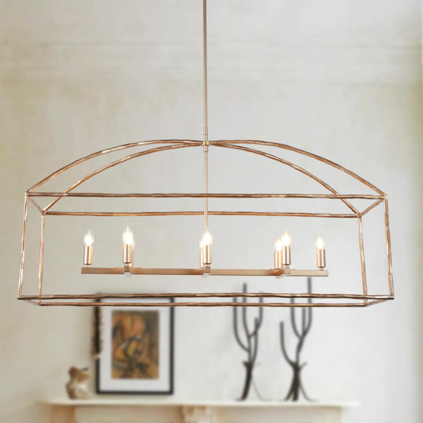 Fallon Forged Iron Linear Chandelier - Image 13