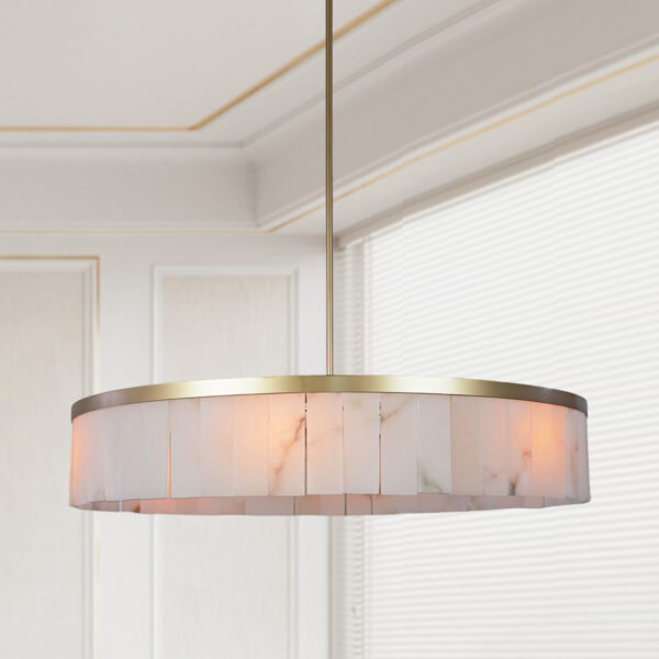 Modern Alabaster Rustic Chandelier - Image 21