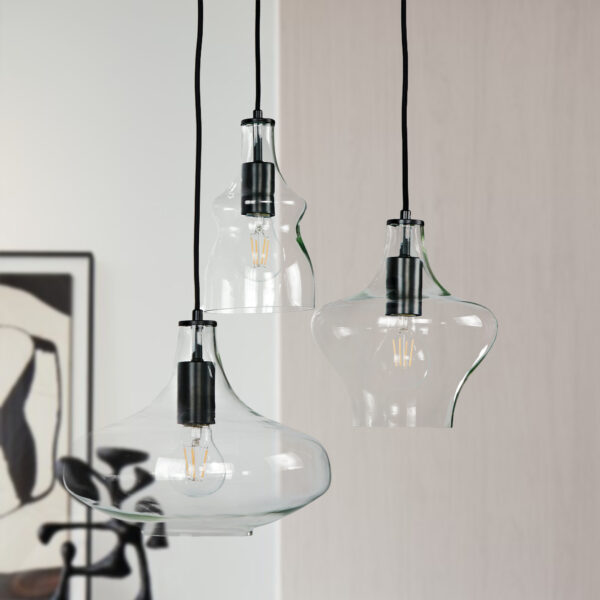 Adjustable Glass Shade Pendant Light - Image 3