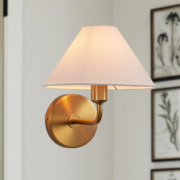 Elegant Linen Glow Sconce - Image 3