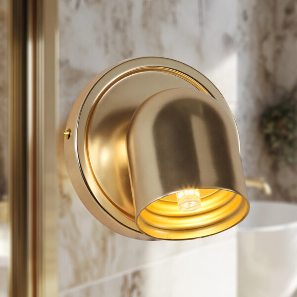 Minimalist Design Metal Dome LED Indoor Sconce