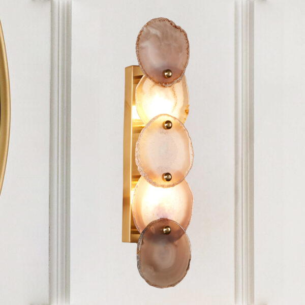 Natural Agate Glow Artistry Sconce - Image 3