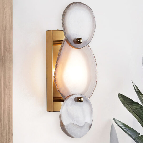 Natural Agate Glow Artistry Sconce - Image 16