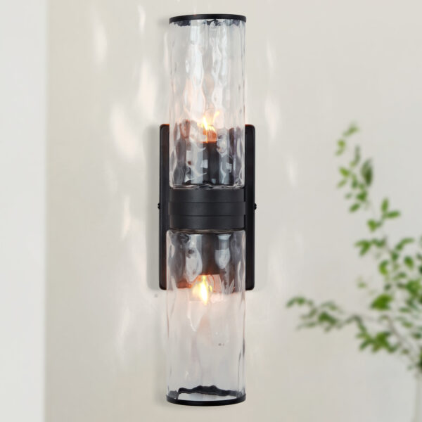 Double Glass Tube Wall Sconce Vanity Light - Image 3