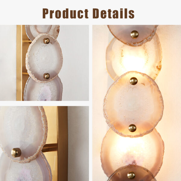 Natural Agate Glow Artistry Sconce - Image 5