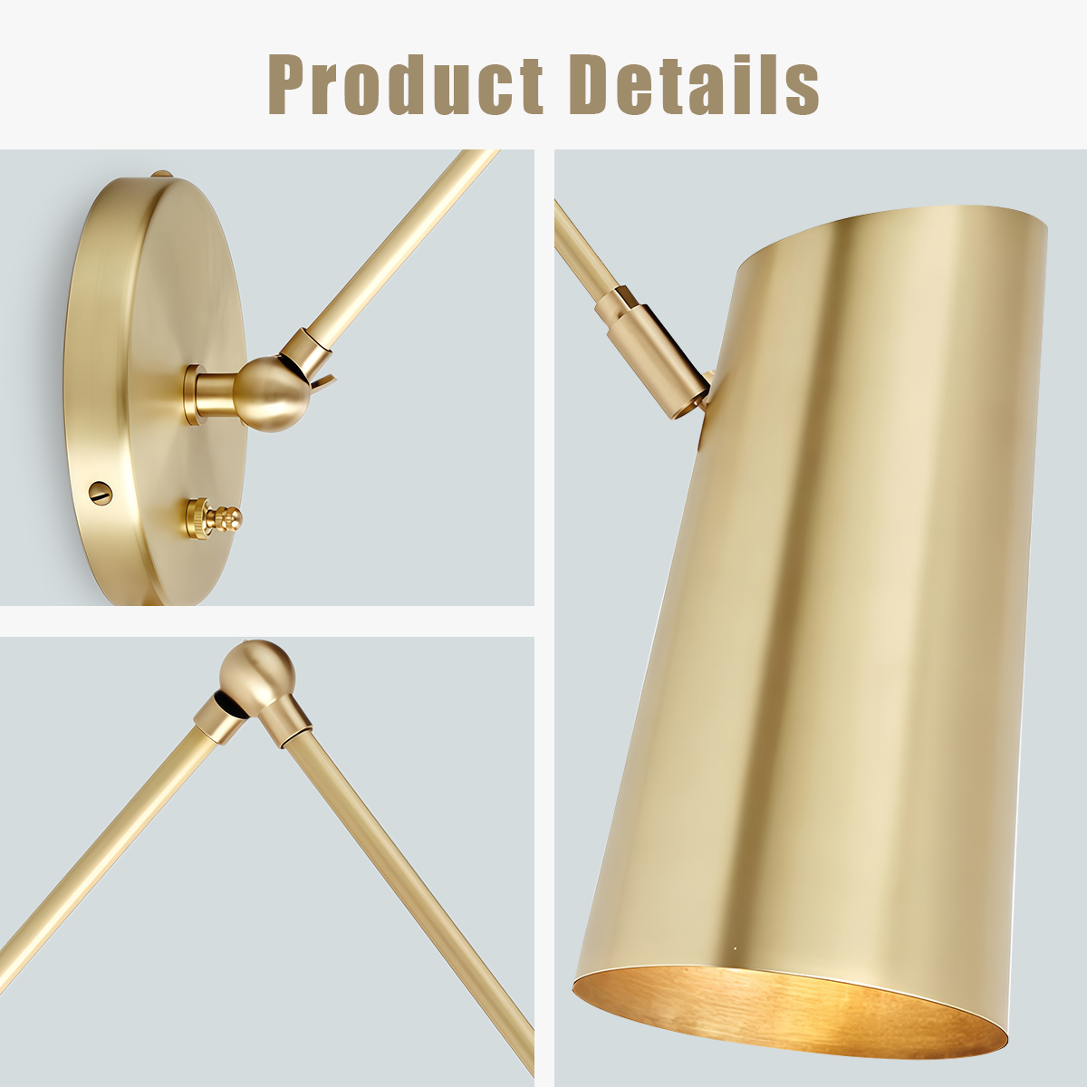 Industrial Metal Articulating Sconce - Image 11