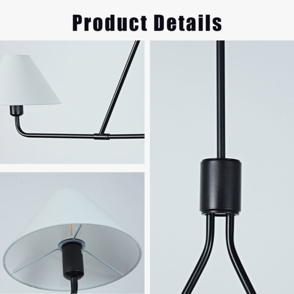Minimalist Elegance Architectural 2-Light Tapered Pendant - Image 4