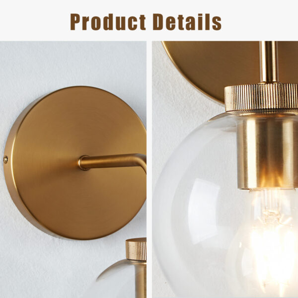 Blown Glass Steel Frame Single Sconce Collection - Image 43