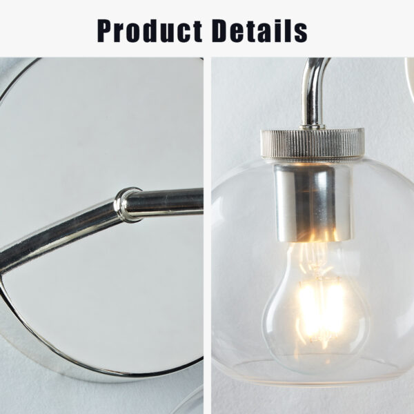Blown Glass Steel Frame Single Sconce Collection - Image 69