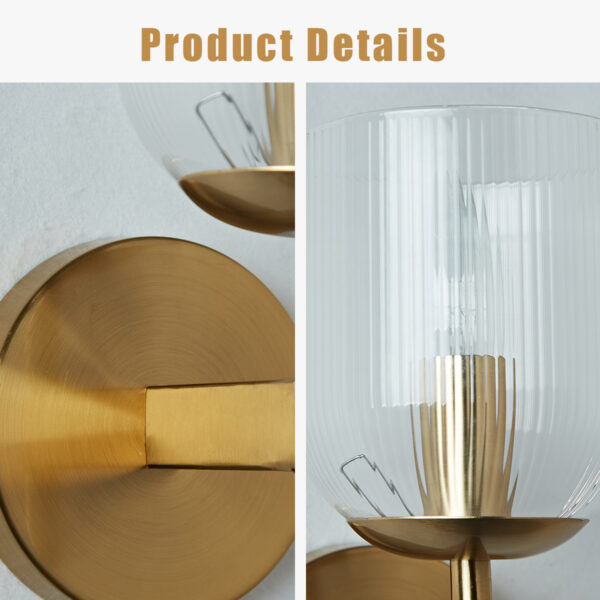 Antique Bronze Bell-Shaped Wall Sconce - Image 4