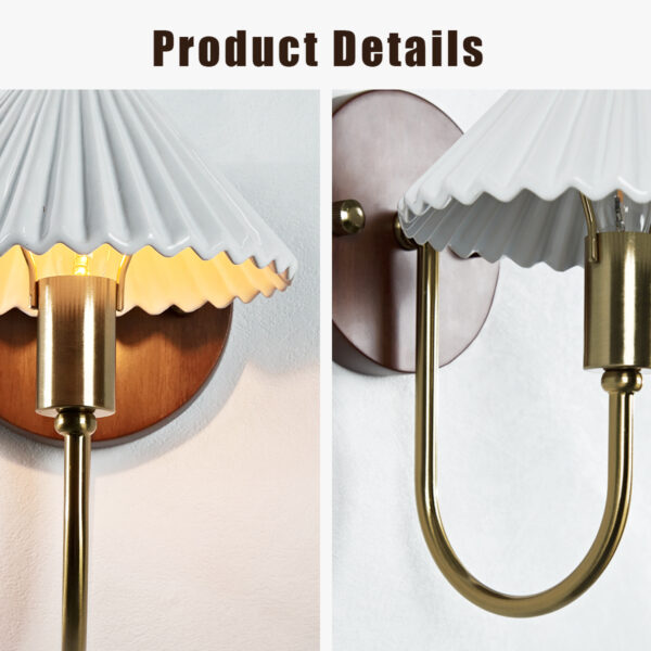 Prairie Style Ceramic Finish Sconce - Image 3